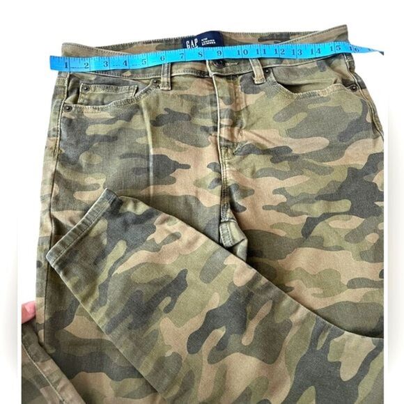 Gap Denim camouflage Jean/leggings skimmer comfortable 6/28. - Picture 4 of 8